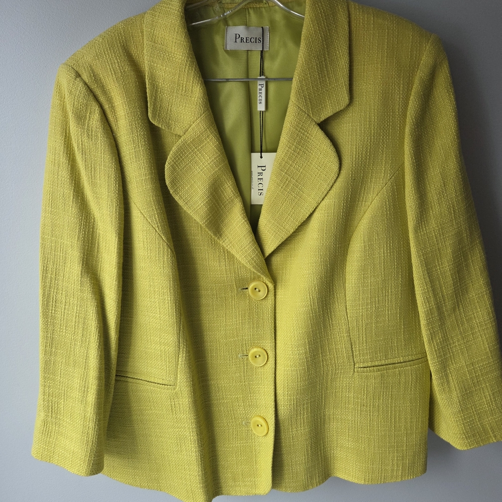 Precis Yellow Women's Suit Jacket